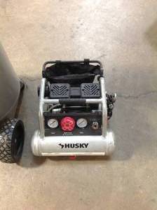 Lot of 2 Assorted Husky Air Compressors  Customer Returns See Pictures