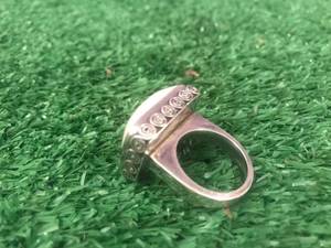 lot 155 image: Vintage Sterling Silver & Faux Ivory Ring