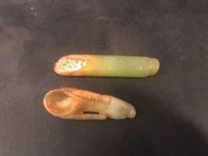 lot 160 image: Chinese Jade Carved Spoons