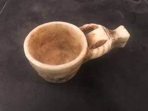 lot 161 image: Chinese Jade Carved Cup