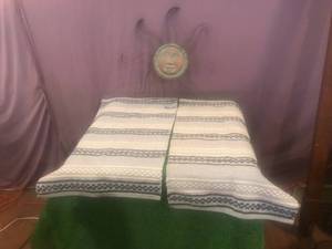 lot 101 image: Pair of Rugs & Wall Hanging