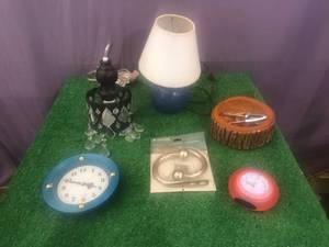 lot 103 image: Lamps, Clocks & Misc