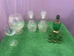 lot 109 image: Decanters & Glasses