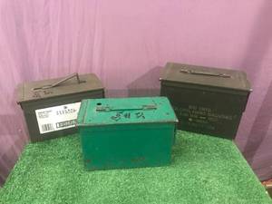 lot 147 image: Metal Ammo Boxes