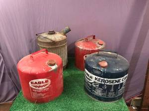lot 232 image: Metal Gas Cans