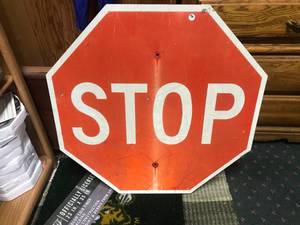 lot 249 image: Decommissioned Road Sign