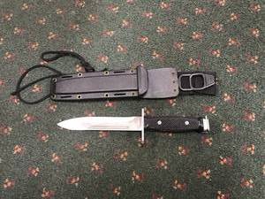 lot 285 image: 12 Bayonet Stainless Steel Guard with ABS Sheath