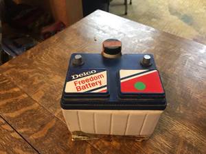 lot 311 image: Delco Freedom Battery Decanter