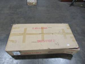 lot 102 image: Brown 2-Piece Sectional with Chaise Model # D6613-1 Missing 1 of 2 Boxes