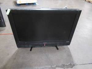 lot 3 image: Used ViewSonic N3752w 37 LCD TV (Powers On Scratches To Top & Side See Photos)
