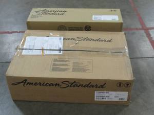 lot 215 image: American Standard Townsend Sink & Pedestal  8 in White Model # 0039001.020 (Both In Unopened Boxes)