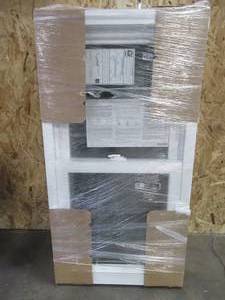 lot 123 image: SIMONTON CUSTOM 6500 Series Double Hung Replacement Window in White Vinyl - 23 x 44 x 3 18 Wall, Single Cam. With Screen - Never Installed.