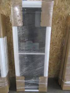 lot 133 image: SIMONTON CUSTOM 6500 Series Double Hung Replacement Window in White Vinyl - 25 12 x 67 x 3 18 Wall, Single Cam. With Screen - Never Installed.