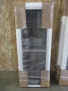 lot 135 image: SIMONTON CUSTOM 6500 Series Double Hung Replacement Window in White Vinyl - 23 12 x 59 12 x 3 18 Wall, Single Cam. With Screen - Never Installed.