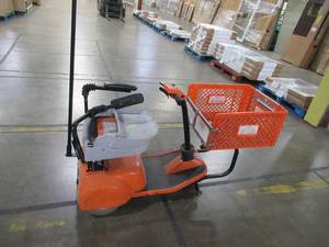 lot 244 image: Mart Cart electric, shopping cart, does not run. for parts or restore