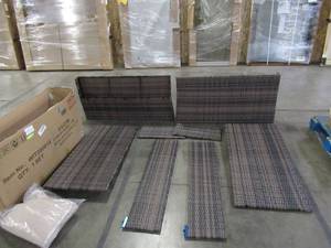 lot 246 image: Misc. Wicker Furniture Pieces (Missing Pieces and Hardware Maker and manufacturer Unknown)