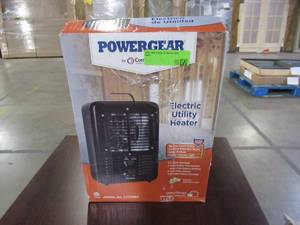 lot 248 image: Power Gear 1500-Watt Electric  Utility Heater Model# CZ799BK