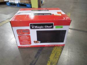 lot 252 image: The Magic Chef 1.1 cu. ft. Countertop Microwave Model # HMM1110B