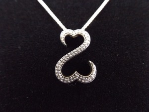 .925 Sterling Silver Diamond Accented Jane Seymour Open Heart Pendant Necklace
