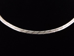 .925 Sterling Silver Etched Snake Link Necklace