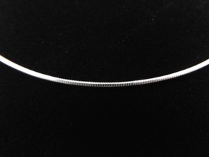 .925 Sterling Silver Round Snake Link Rope Necklace