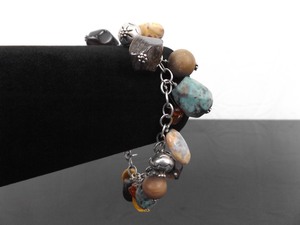 .925 Sterling Silver SILPADA Multi Natural Stone Bracelet
