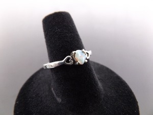 .925 Sterling Silver Opal Ring Size 7