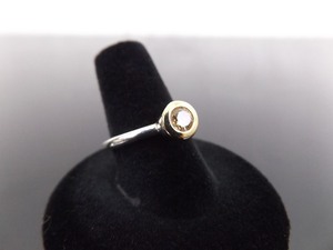 .925 Sterling Silver ALE Citrine Crystal Ring Size 7.5
