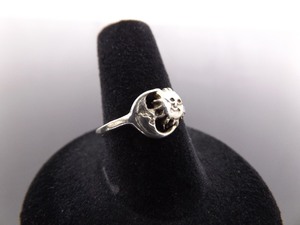 .925 Sterling Silver Sun and Moon Ring Size 8