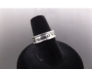.925 Sterling Silver Love Band Ring Size 6.5