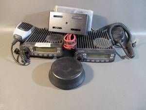 Two Icom IC-F521 Mobile Radios