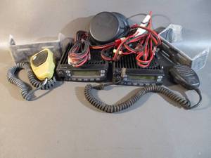 Two Icom IC-F521 Mobile Radios