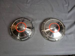 Pair of Older Hubcaps