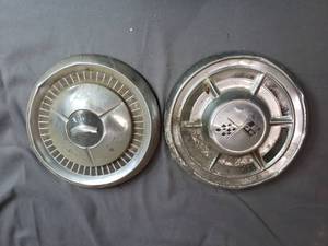 Pair of Older Hubcaps