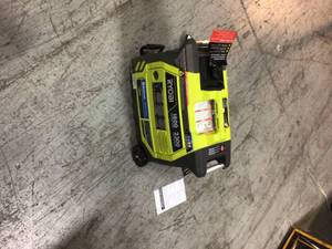 lot 109 image: 2,300-Watt Recoil Start Bluetooth Super Quiet Gasoline Powered Digital Inverter Generator with CO Shutdown Sensor by RYOBI Customer Returns See Pictures