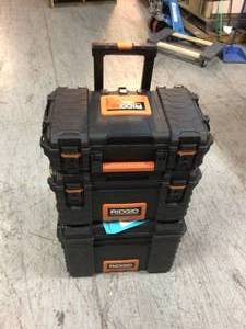 lot 111 image: PRO Tool Storage System (3-Piece) by RIDGID Customer Returns See Pictures