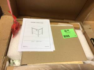 lot 10 image: Portman Unfinished End Table by International Concepts Customer Returns See Pictures