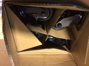 lot 31 image: 4 in. Caster Kit for Heavy Duty Welded Steel Garage Base Cabinets by Husky Customer Returns See Pictures
