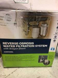 lot 34 image: Under Sink Reverse Osmosis Water Filtration System by GE Customer Returns See Pictures