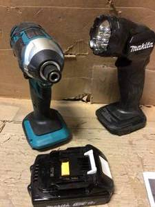 lot 36 image: Lot of assorted Makita power Tools see pictures