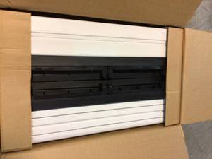 lot 68 image: Plastic Freestanding Garage Cabinet in Gray (35 in. W x 71 in. H x 18 in. D) by HDX Customer Returns See Pictures