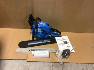 lot 78 image: 20 in. 52cc Gas Chainsaw by Blue Max Customer Returns See Pictures