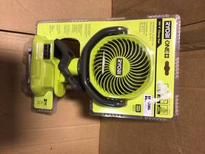 lot 82 image: ONE 18V Cordless 4 in. Clamp Fan (Tool Only) by RYOBI Customer Returns See Pictures