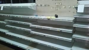 4 ft. Retail Racking (2). Includes double peg hooks, shelving and wire chip racks.
