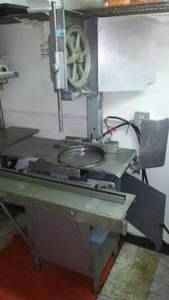 Hobart Meat Saw. 112 in. x 58 in. includes one NSF, accessories, stationary legs (4), Excellent Working Condition.