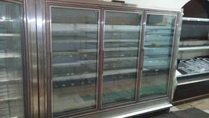 Free Standing Display Freezer (3 Door). Zero Zone, working properly, 101 in. L x 80 in. H x 36 in. D.