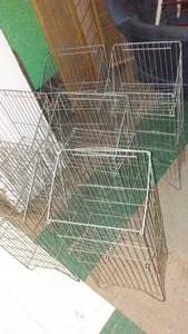 Vintage Wire Display Racks (6). 34 x 15 x 10. Collapsible (if you really try)
