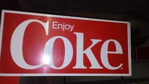 Coke, Coca-Cola display retail shelving. 4 4 foot sections