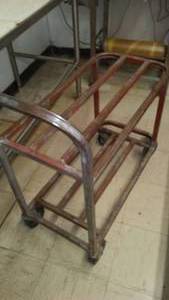 Metal Cart - good wheels & hard tires