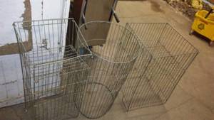 3 Vintage floor display racks